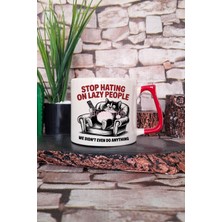 Kedi Komik Esprili Kedisever Kedi Sahibi Eğlenceli Hediyelik Kulplu Kupa Bardak