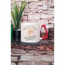 Helpful Vibes Unsolicited Assistance Baskılı Komik Köpek Hediyelik Kulplu Kupa Bardak