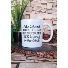"she Could But Couldn't Be Bothered" Komik Hediyelik Baskılı Çay Kahve Sunum Kupa Bardak