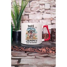 Dogs Baskılı Köpeksever Tasarımı Hediyelik Kulplu Kupa Bardak