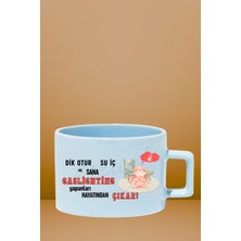 Gaslıghtıng Yapanları Hayatından Çıkar Baskılı Eğlenceli Hediyelik Pastel Renkli Fincan-Kupa