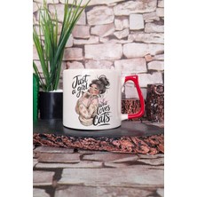 Kedi Komik Esprili Kedisever Kedi Sahibi Eğlenceli Hediyelik Kulplu Kupa Bardak