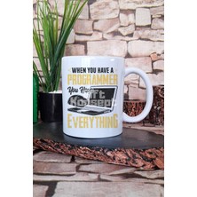 Have A Programmer Have Everything Baskılı Yazılımcı Hediyelik Baskılı Çay Kahve Sunum Kupa Bardak