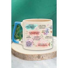 My Daily Affirmation Yazılı Günlük Olumlama Manifest Sözü Hediyelik Kulplu Kupa Bardak