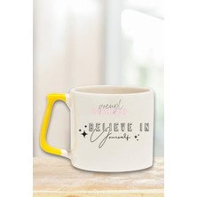 Believe In Yourself Yazılı Kendine Inan Manifest Güven Hediyelik Kulplu Kupa Bardak