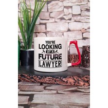 You're Looking At A Future Lawyer Baskılı Hukuk Öğrencisi Hediyelik Kulplu Kupa Bardak