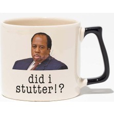 Did I Stutter The Office Baskılı Siyah Kulplu Modern Seramik Kupa