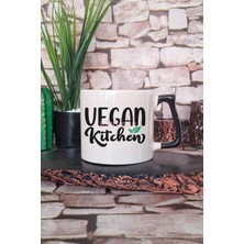 Vegan Kitchen Baskılı Hediyelik Kulplu Kupa Bardak