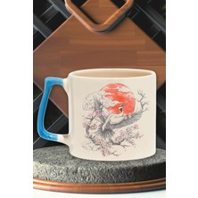 Japon Art Geleneksel Baskılı Japon Sanatı Anime Manga Doğum Günü Hediye Mavi Kulplu Kupa Bardak