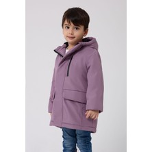 Spor Erkek Çocuk Taba Kürklü Su ve Rüzgar Geçirmez Kapüşonlu 3 Mont Parka