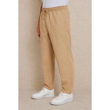 Erkek Keten Bol Kesim Rahat Kalıp Pantolon