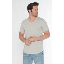 Black Horn Erkek Geniş Yaka %100 Pamuk Salaş T-Shirt