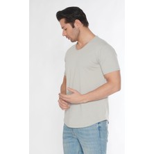 Black Horn Erkek Geniş Yaka %100 Pamuk Salaş T-Shirt