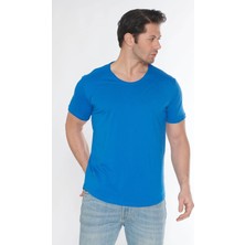 Black Horn Erkek Geniş Yaka %100 Pamuk Salaş T-Shirt