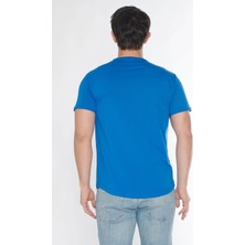 Black Horn Erkek Geniş Yaka %100 Pamuk Salaş T-Shirt