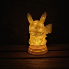 Renkli Pikachu Tasarımlı LED Tealight Lamba, Sıcak ve Eğlenceli Atmosfer Sağlar