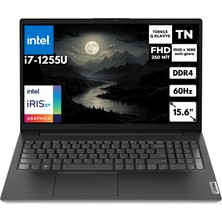 Lenovo V15 G3 Iap I7-1255U 16 GB 2 Tbssd Iris Xe Graphics 15.6" Fhd Windows 11 Home Taşınabilir Bilgisayar 82TT00C6TXAT29