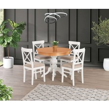 Yuvaset Home Uyar (Sadece Masa) Naturel 100*100+30 Fiskos Açılabilir Masifli Masa
