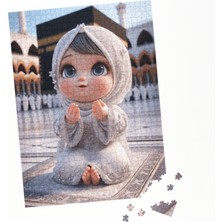 Soi Craft 100 Parça Puzzle Çift Tasarım Tek Kutu Hac Temalı Dua Eden Çoçuk Figürü