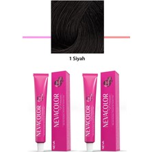 Iki Parça Premium Kalıcı Siyah Krem Saç Boyası 2 x 50 G