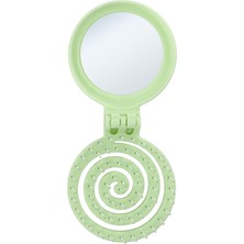Proco Beauty Makaron Saç Fırçası – Favori Lezzetler Serisi | Katlanabilir Ayna ve Tarak Seti