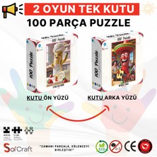 Soi Craft 100 Parça Puzzle Çift Tasarım Tek Kutu Pasta Şefi Muz Figürü