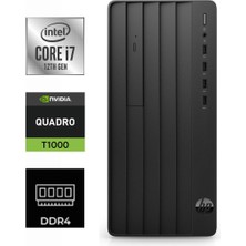 Hp Pro Tower 290 G9 I7-12700K 9M938AT-533 32GB 1tb Quadro T1000 4 GB Windows 11 Pro Masaüstü Bilgisayar