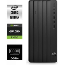 Hp Pro Tower 290 G9 I3-12100 9M938AT-344 16GB 2tb Quadro T1000 4 GB Windows 11 Pro Masaüstü Bilgisayar