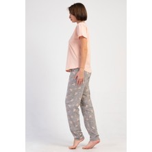 Pamuklu Kadın Kısa Kol Pijama Takım
, 408380