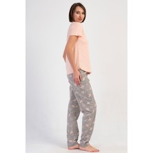 Pamuklu Kadın Kısa Kol Pijama Takım
, 408380
