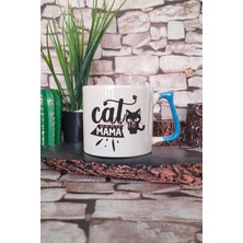 Cat Food Baskılı Komik Kedi Maması Kedisever Hediyelik Kulplu Kupa Bardak