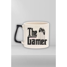 The Gamer Klasik Baskılı Oyuncu Doğum Günü Hediye Siyah Kulplu Kupa Bardak