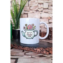 Best Mom Anneler Günü Hediyelik Baskılı Çay Kahve Sunum Kupa Bardak