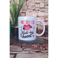 Preschool Teacher Hads My Heart Baskılı Okul Öncesi Anaokulu Hediye Baskılı Kupa Bardak