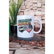 "gaming Mode On" Oyun Modu Aktif Hediyelik Baskılı Çay Kahve Sunum Kupa Bardak