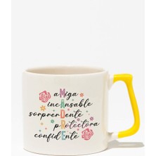 "madre" Ispanyolca Anne Anneler Günü Doğum Günü Hediye Sarı Kulplu Kupa Bardak