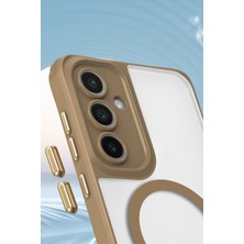 Samsung Galaxy S25 Kılıf Enka Magsafe Silikon Kılıf - Şeffaf - KA1739-4336