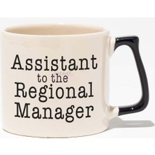 Assistant To The Regional Manager Dwight The Office Baskılı Siyah Kulplu Modern Seramik Kupa