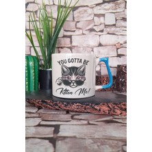 Kedi Komik Minimalist Esprili Kedisever Kedi Sahibi Hediyelik Kulplu Kupa Bardak