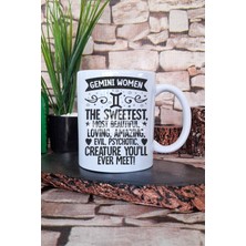 Gemini Women Sweetest Beautiful Baskılı Ikizler Kadını Hediye Baskılı Kupa Bardak