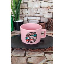 Gamer Oyuncu Kare Kulplu Fincan Pembe Kupa Bardak