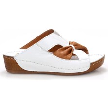 Pisagor PS-32710 Ortopedik Kadın Hakiki Deri Terlik