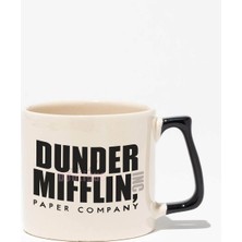 Dunder Mifflin Baskılı | The Office Hediyelik | Siyah Kulplu Modern Seramik Kupa