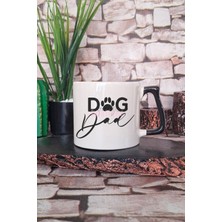 Dog Dad Baskılı Köpek Babası Köpeksever Hediyelik Kulplu Kupa Bardak