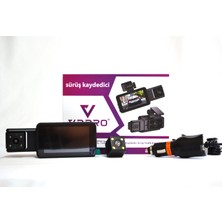 3 Kameralı Araç Içi Yol Kayıt Kamerası 3 Inç Ekranlı 1080P ( Telefon Uygulamalı + Wifi )