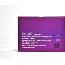 3 Kameralı Araç Içi Yol Kayıt Kamerası 3 Inç Ekranlı 1080P ( Telefon Uygulamalı + Wifi )