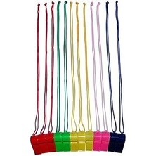 5'li Plastik Düdük Ipli Deprem Hakem Düdüğü