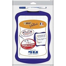 Velleda Mini Beyaz Tahta, Kalem 1721, Silgi, 20 x 30 Cm. Yazı Tahtası, Mavi Kalem ve Silgi ile