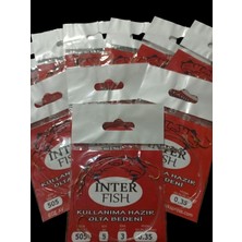 Inter Fish Yemli Hazır Takım (3) Iğneli 505 Çelik Iğne 10 Paket