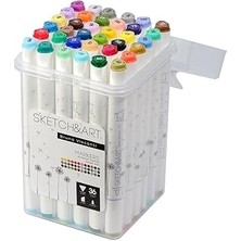 Bruno Visconti Sketch & Art Çift Taraflı Marker Kalem 36 Renk